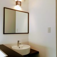 ローコスト住宅山口の洗面、防府インテリアの手洗い器